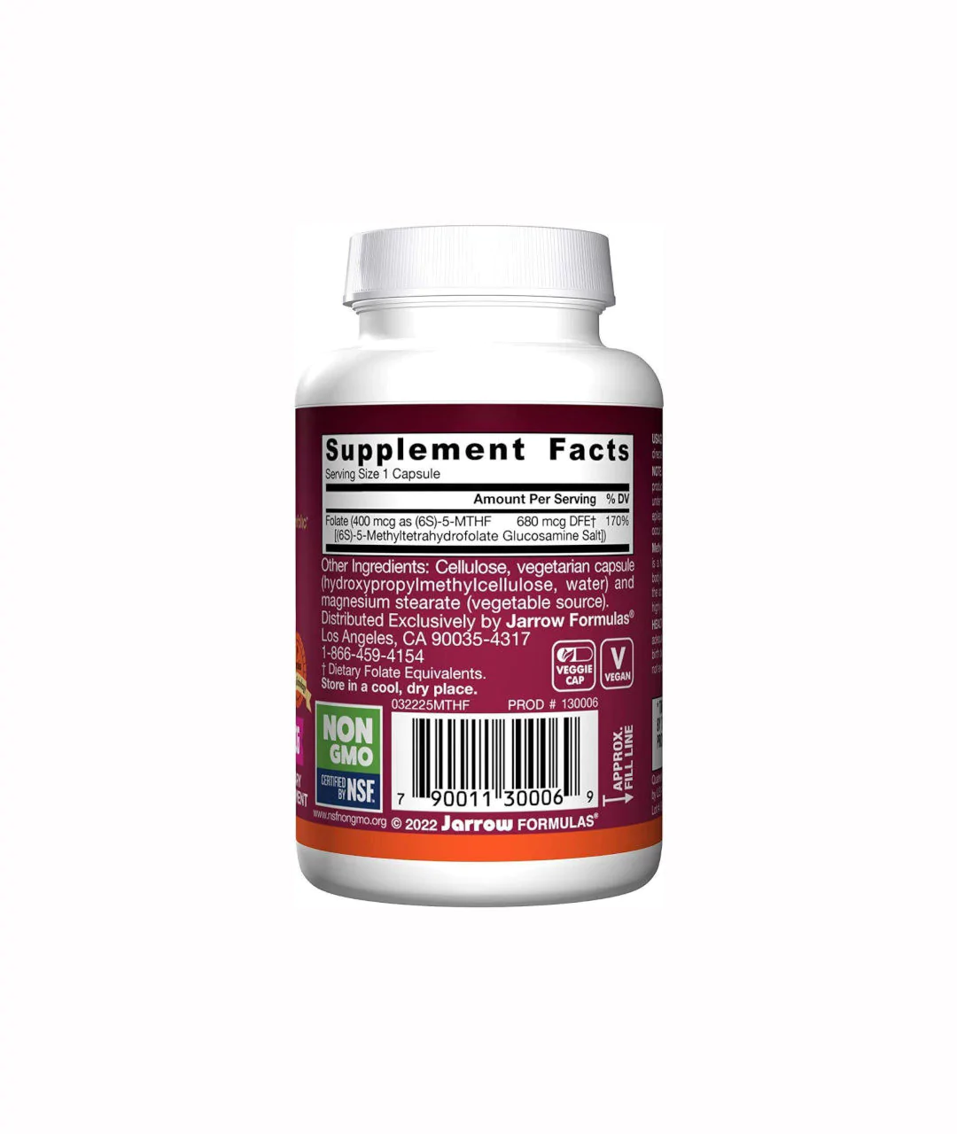 Methyl Folate, 400mcg - 60 vcaps  opakowanie - wizualizacja