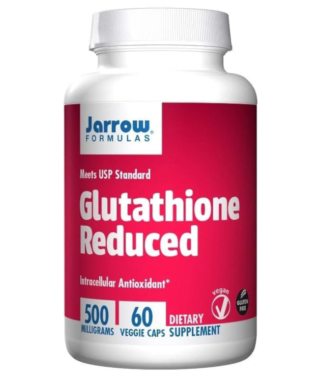 Glutathione Reduced, 500mg - 60 vcaps  opakowanie
