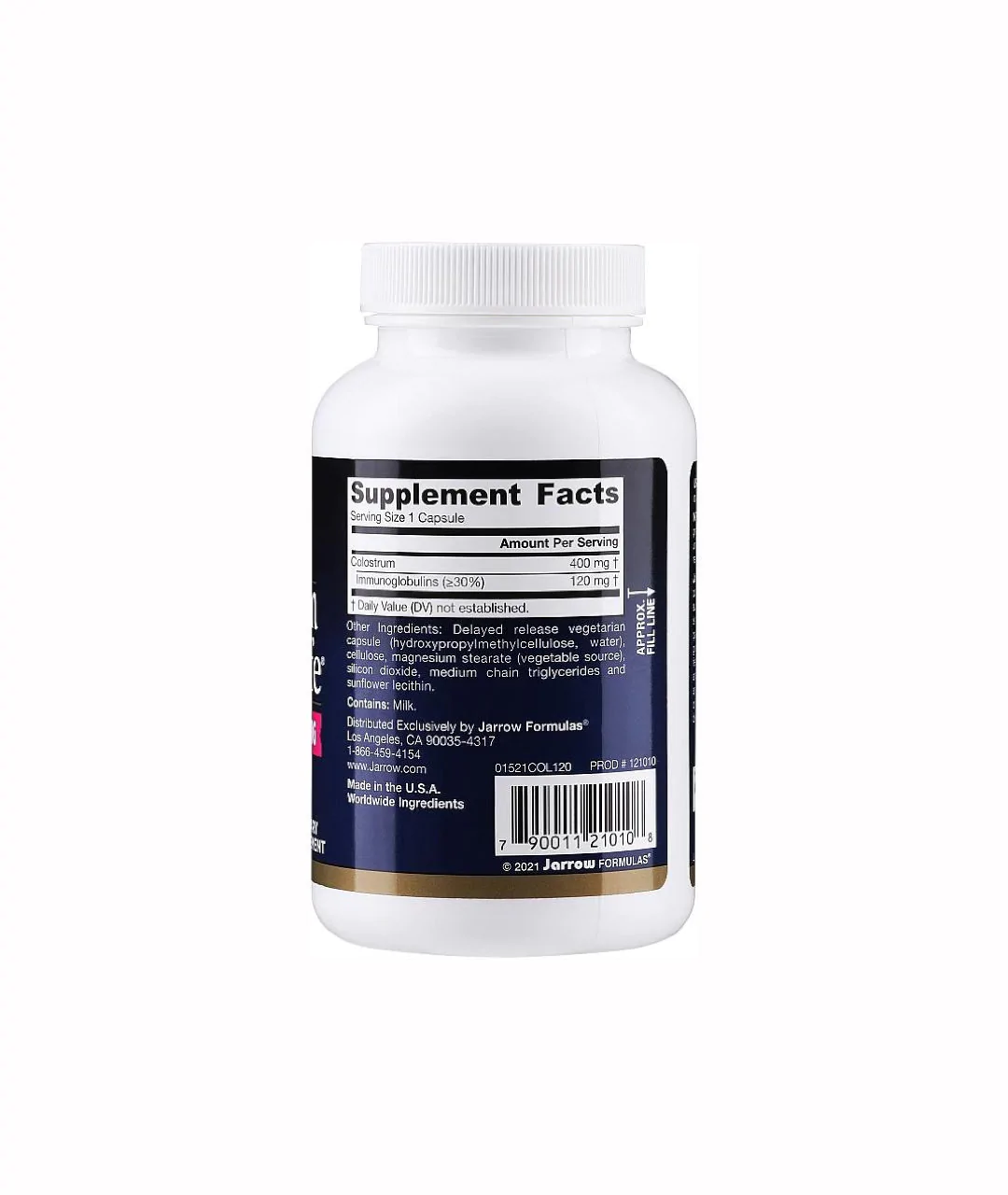 Colostrum Prime Life, 400mg - 120 caps package - visualization