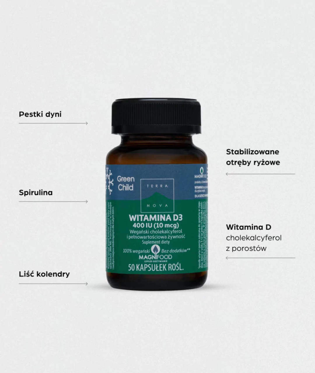 Suplement diety Witamina D3 400 IU (10 mcg) 50szt 3