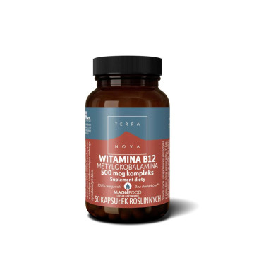 Dietary supplement Vitamin B12 Methylcobalamin 500 mcg Complex 50 pcs. - Terranova