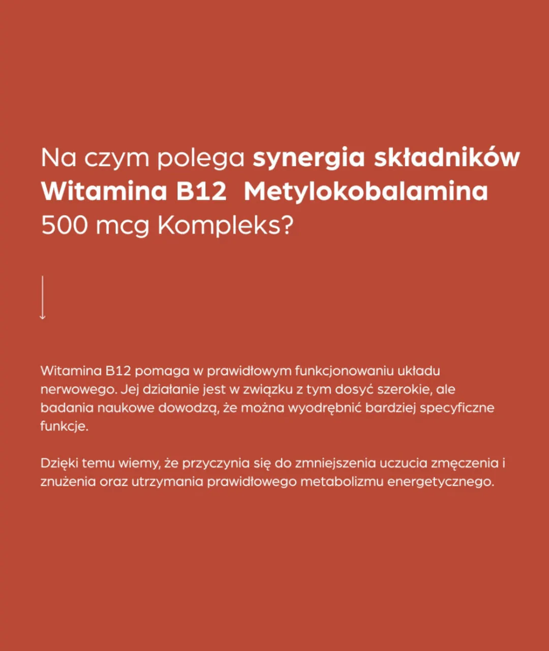 Suplement diety Witamina B12 Metylokobalamina 500 mcg Kompleks 50 szt. 3