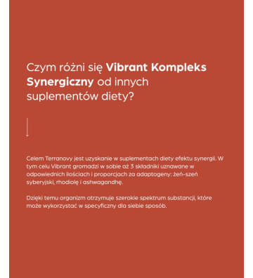 Suplement diety Vibrant Kompleks Synergiczny 50 szt. - Terranova 3
