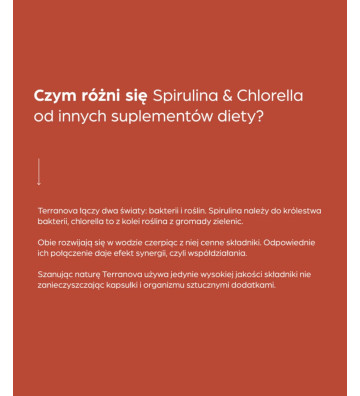 Suplement diety Spirulina & Chlorella 50 szt. - Terranova 3