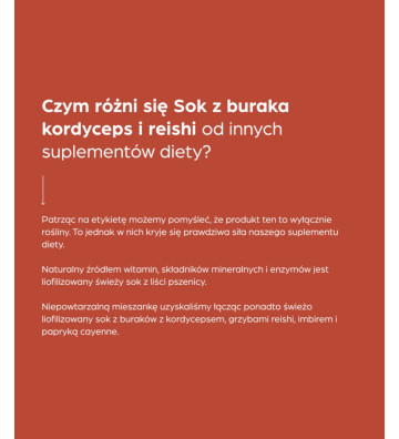 Suplement diety Sok z buraka kordyceps & reishi 70g 3