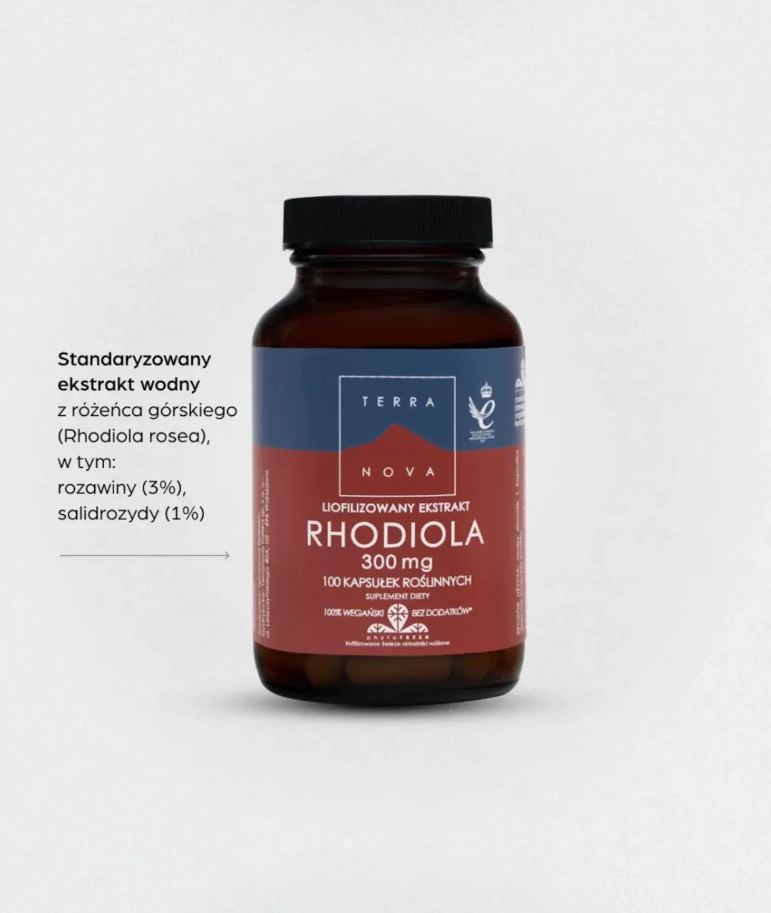 Dietary supplement Rhodiola 300 mg 100 2
