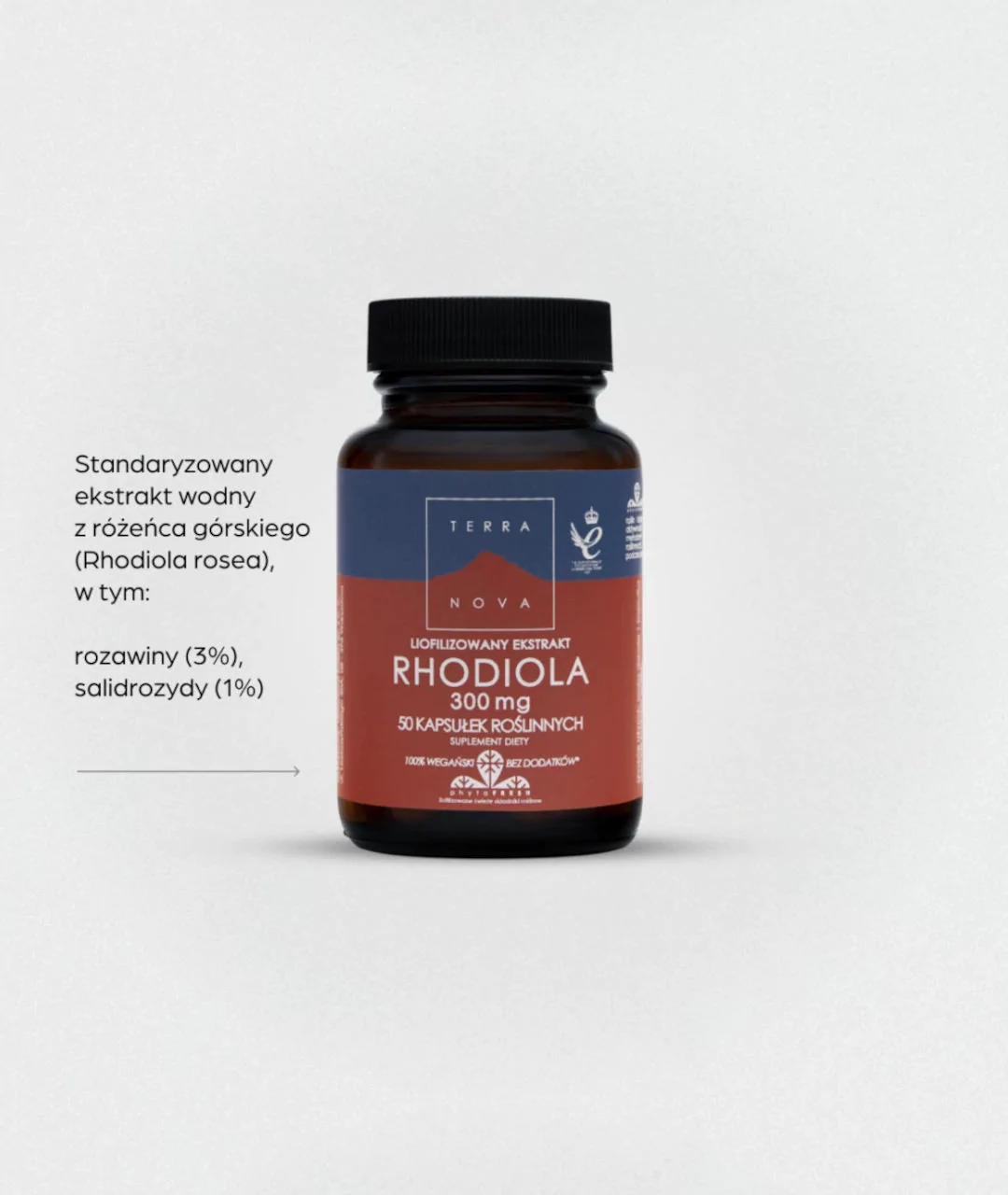 Dietary supplement Rhodiola 300 mg 50 2