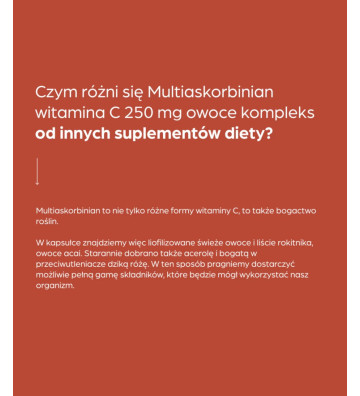 Suplement diety Multiaskorbinian witamina C 250 mg 50 szt. - Terranova 3