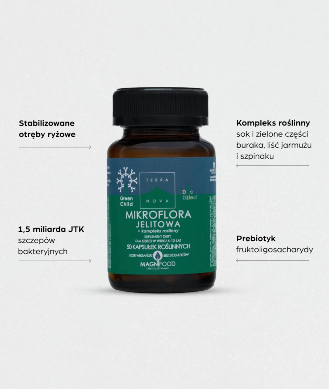 Dietary supplement Intestinal microflora + plant complex for children 50 pcs. 2