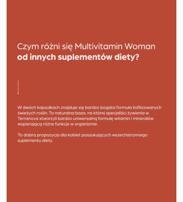 Dietary supplement Living Multivitamin Woman 100 - Terranova 3