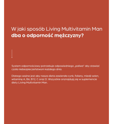 Dietary supplement Living Multivitamin Man 50 - Terranova 3