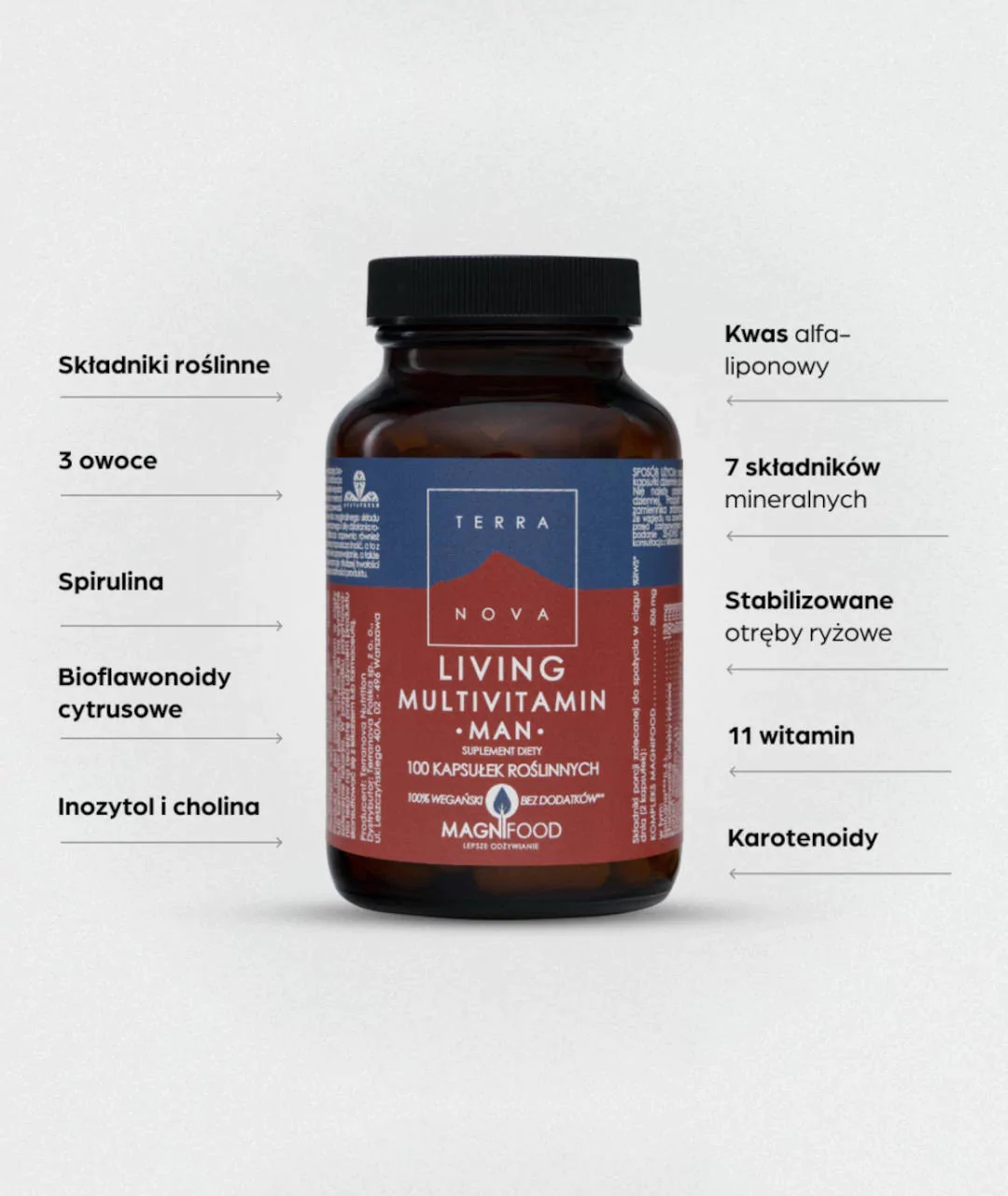 Suplement diety Living Multivitamin Man 100 2