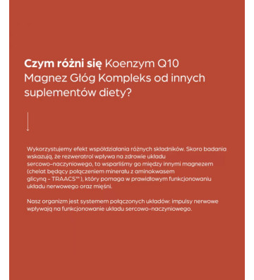 Suplement diety Koenzym Q10 Magnez Głóg Kompleks 100 szt. - Terranova 3