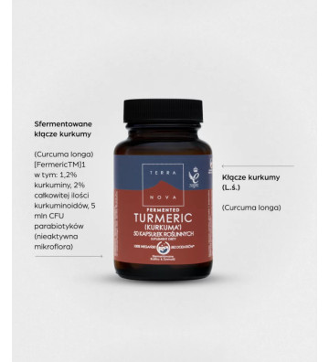 Dietary supplement Fermented Turmeric 50 pcs. - Terranova 2