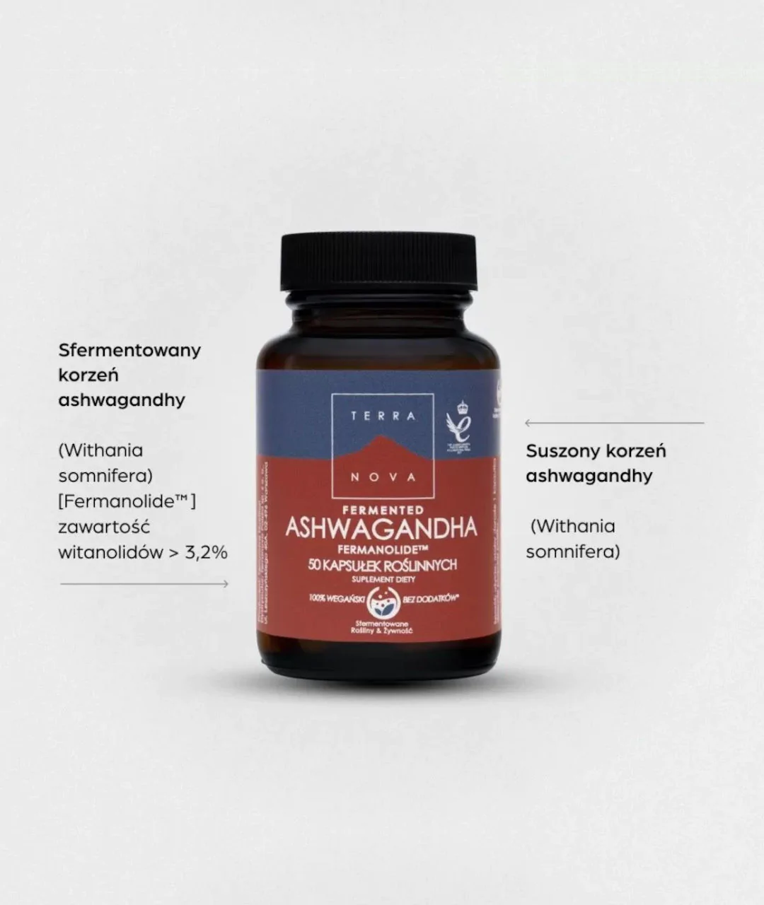 Dietary supplement Fermented Ashwagandha 50 pcs. 2