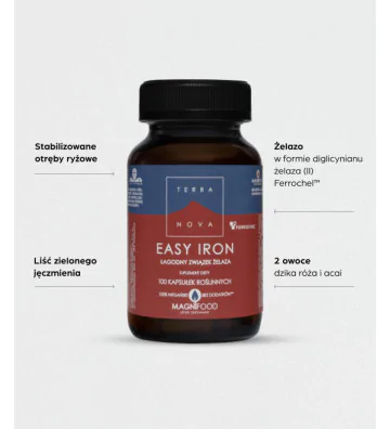 Suplement diety łagodne żelazo Easy Iron 20 mg 100 szt. -  2