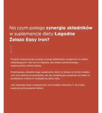 Suplement diety łagodne żelazo Easy Iron 20 mg 50 szt. -  3