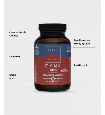 Dietary supplement Zinc 15 mg Complex 100 - Terranova 2