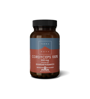 Suplement diety Cordyceps 100% 500 mg 50 szt. - Terranova