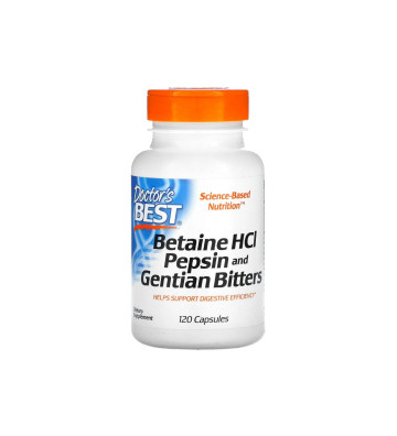 Betaine HCL, Pepsin and Gentian 120 capsules
