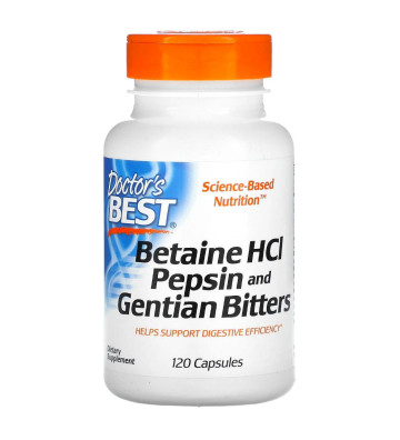 Betaine HCL, Pepsin and Bitterroot 120 - Doctor's Best 3
