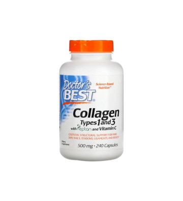 Kolagen typu 1 i 3 z Witaminą C 500 mg 240 tabletek - Doctor's Best