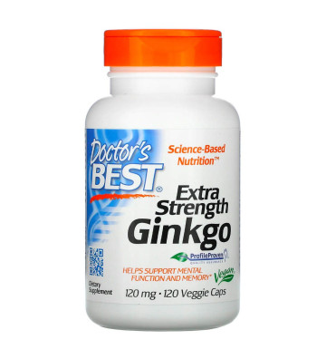 Ekstra silny wyciąg z Ginkgo biloba 120 mg 120 szt. - Doctor's Best 3