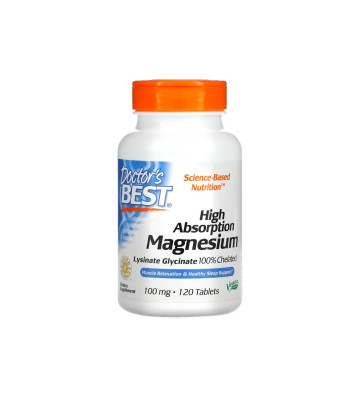 Wysoko przyswajalny magnez 100 mg 120 szt. - Doctor's Best 1
