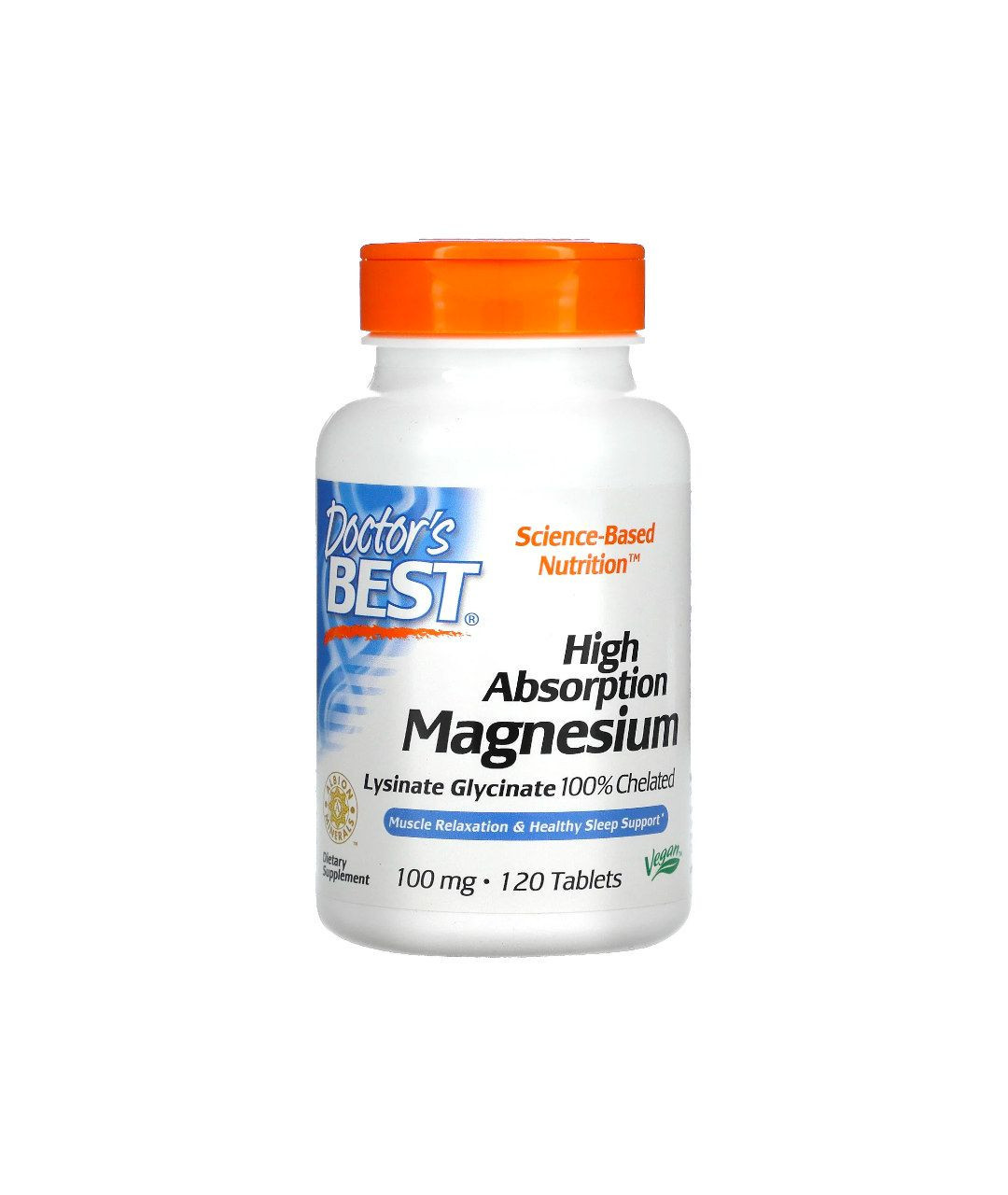 Highly absorbable magnesium 100 mg 120 tablets