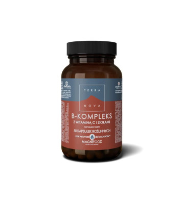 Dietary supplement B-complex with vitamin C and herbs