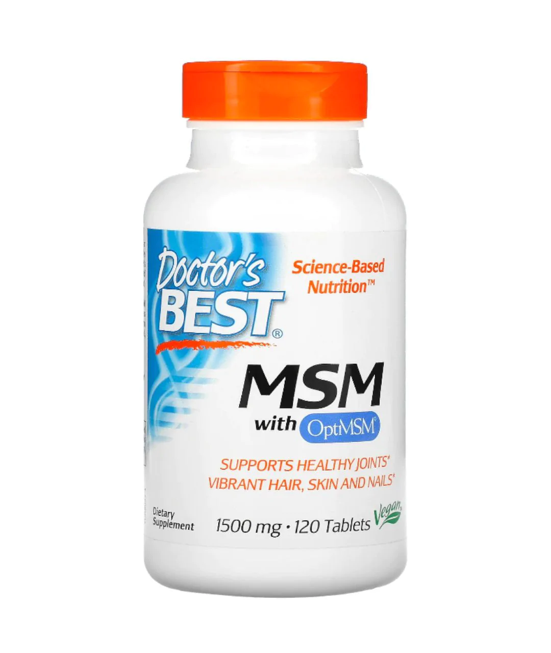 Organic Sulfur MSM with OptiMSM Technology Vegan 1500 mg 120 tablets approximation