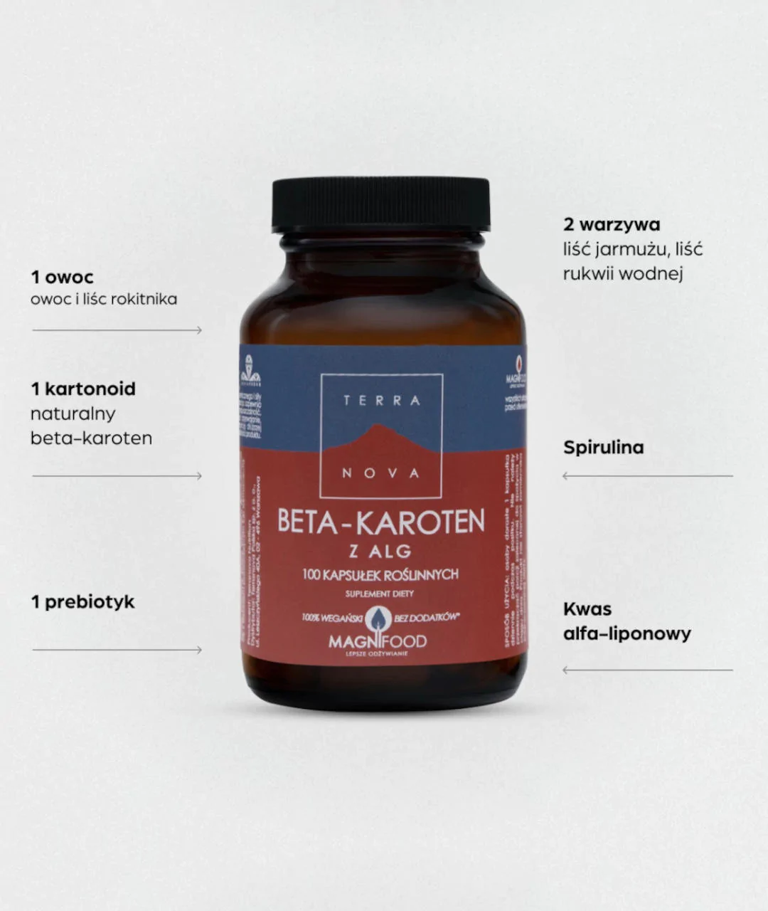 Dietary supplement Beta-Carotene from algae 100 2