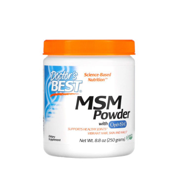 Organic sulfur MSM with OptiMSM Vegan technology in powder form - Doctor's Best 1