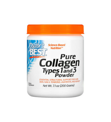 Pure collagen type 1 and 3 powder 200 grams - Doctor's Best