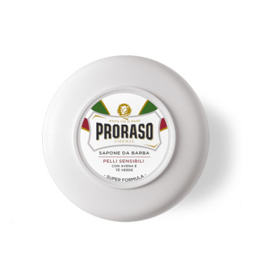Shaving soap in a crucible - for sensitive skin, white line 150ml - Proraso 1