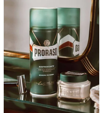 Pianka do golenia - Orzeźwiająca, zielona linia 300ml - Proraso 3