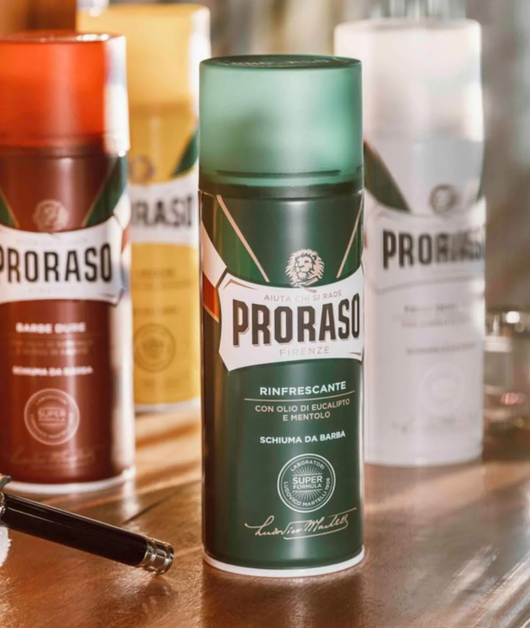 Pianka do golenia - Orzeźwiająca, zielona linia 300ml linie