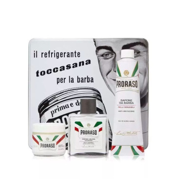 Zestaw do golenia Vinatge Toccasana, do skóry wrażliwej - Proraso