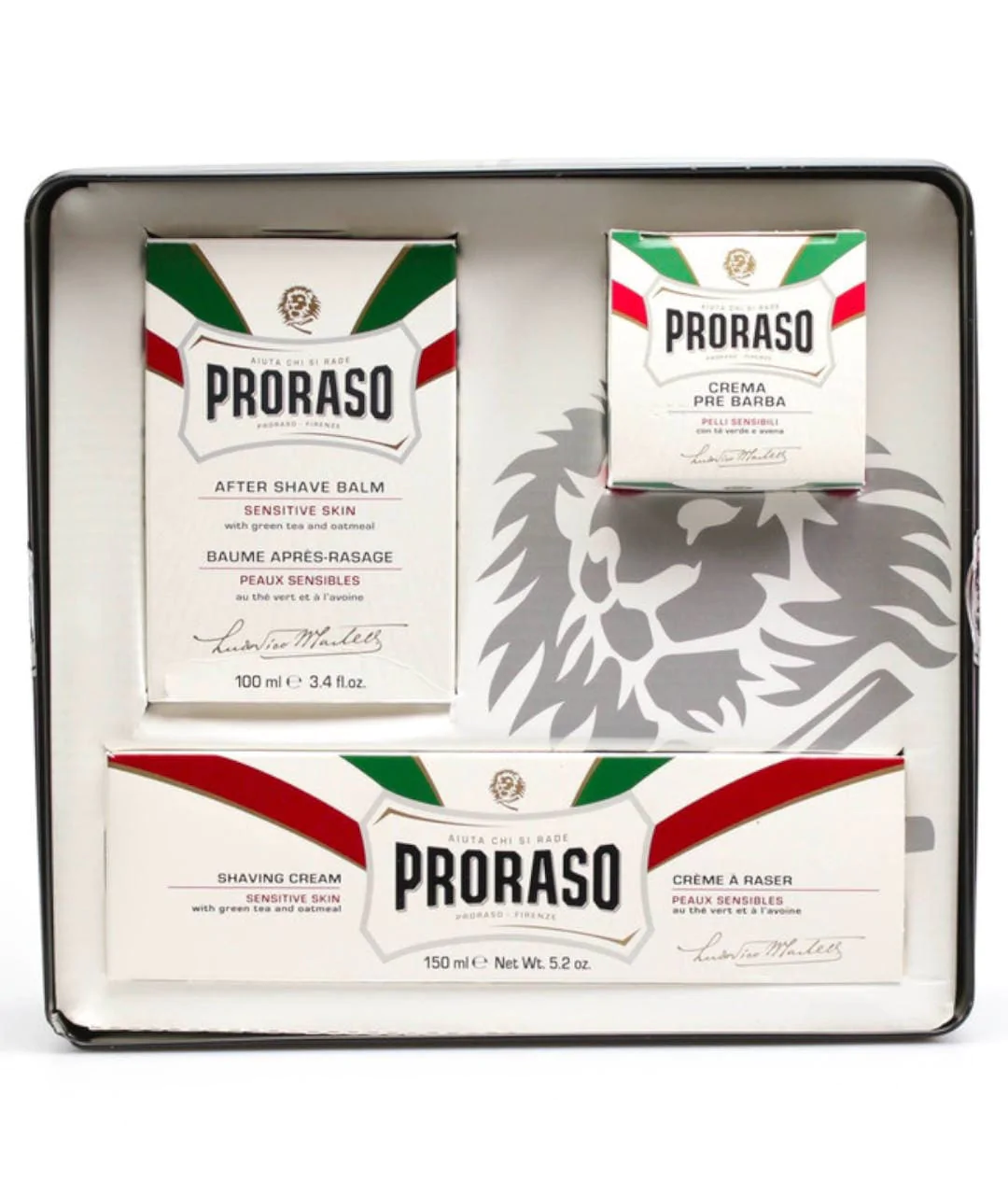 Zestaw do golenia Vinatge Toccasana, do skóry wrażliwej w opakowaniu