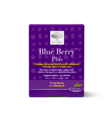 Suplement diety Blue Berry Plus 60 szt. - New Nordic 1