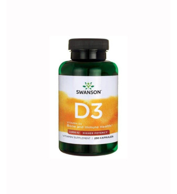 Vitamin D3, 2000 IU 250 capsules - Swanson