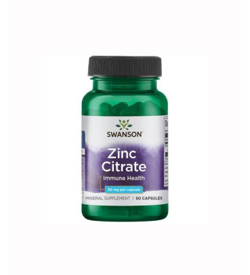 Zinc - Citrate 30 mg 60 capsules. - Swanson