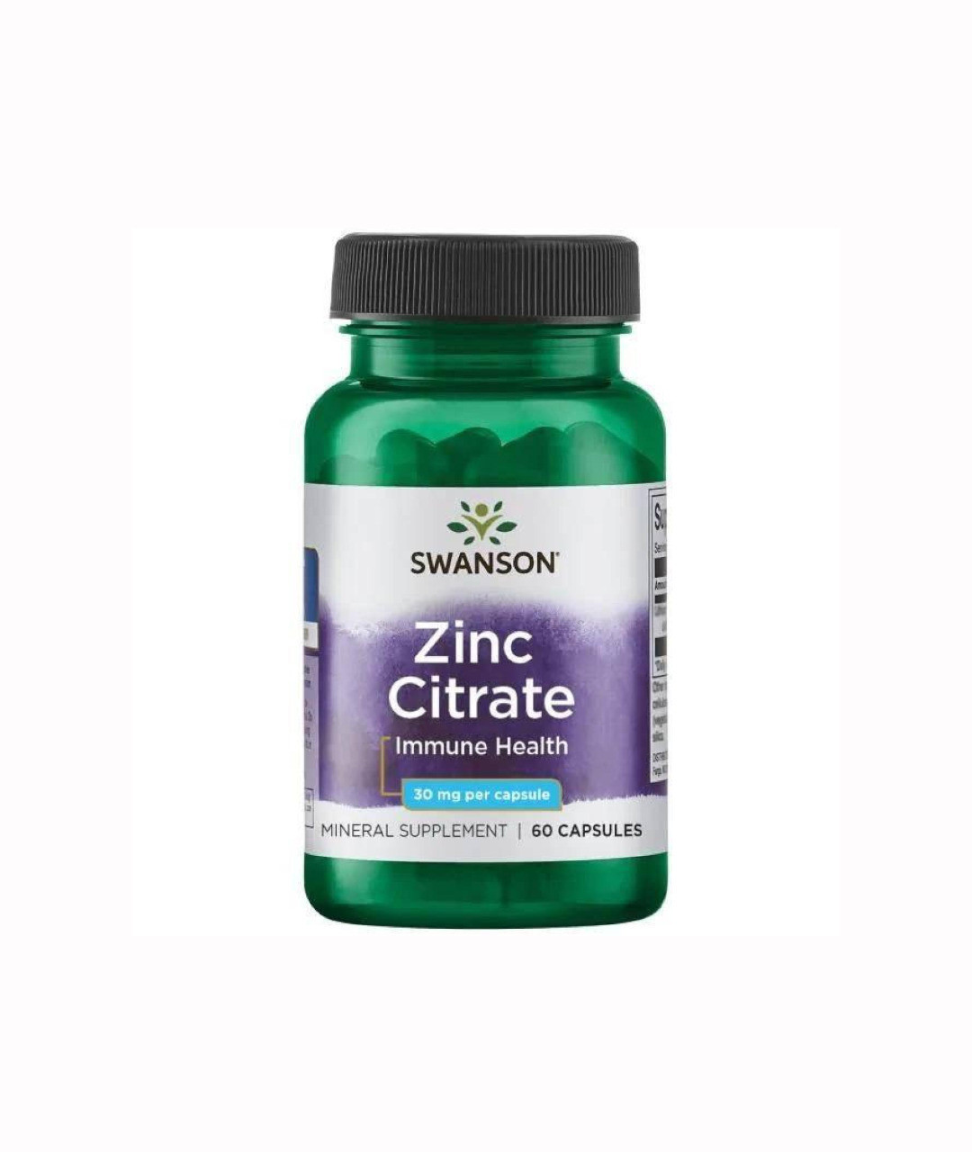 Zinc Citrate 30 Mg 60 Capsules Swanson Thegloowcom 2453