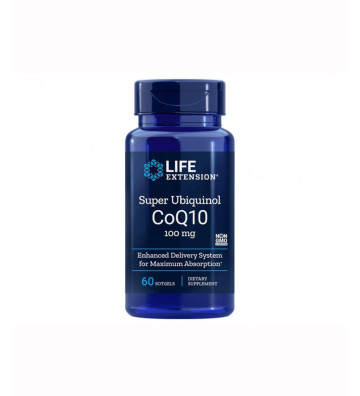 Super Ubiquinol CoQ10 with Enhanced Mitochondrial Support, 100 mg - 60 soft capsules - Life Extension