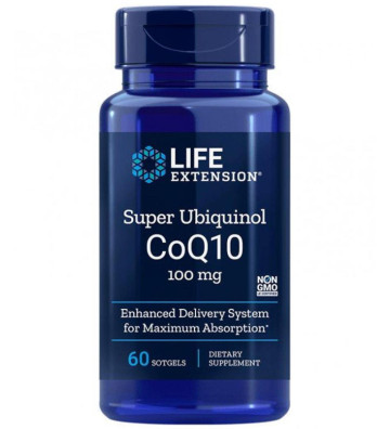 Super Ubiquinol CoQ10 with Enhanced Mitochondrial Support, 100 mg - 60 soft capsules - Life Extension 2