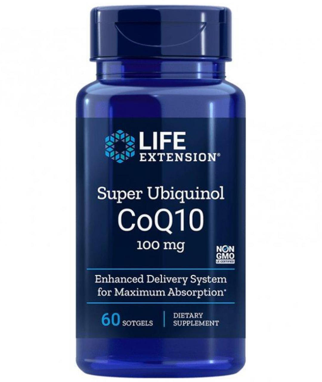 Super Ubiquinol CoQ10 with Enhanced Mitochondrial Support, 100 mg 60 soft capsules