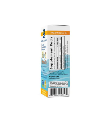 Suplement diety Baby's Vitamin D3, 400 IU - 11 ml - Nordic Naturals 4