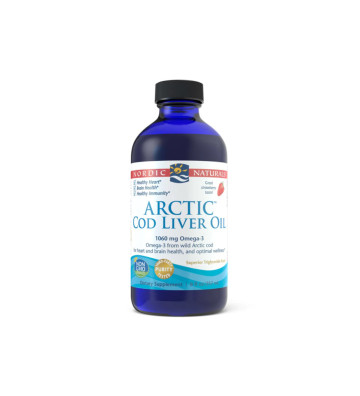 Suplement diety Arctic Cod Liver Oil, 1060 mg 237 ml truskawka