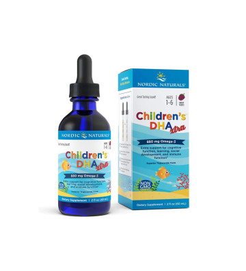 Suplement diety Children's DHA Xtra, 880 mg Jagodowy Poncz - 60ml opakowanie