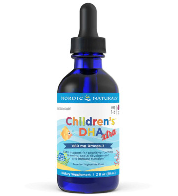 Suplement diety Children's DHA Xtra, 880 mg Jagodowy Poncz - 60ml zbliżenie